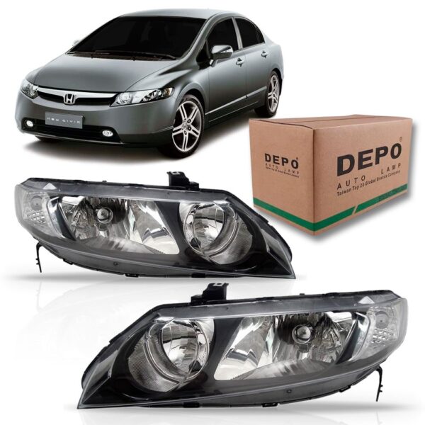 Par Farolete Civic 2006 2007 2008 2009 2010 2011 Honda Direito E Esquerdo