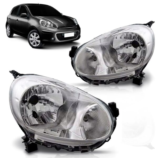 Par Farol March 2011 2012 2013 Cromado Manual