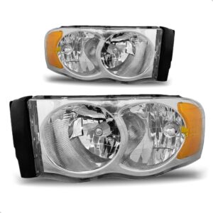 Par Farol Para Dodge Ram 2004 2005 Cromado