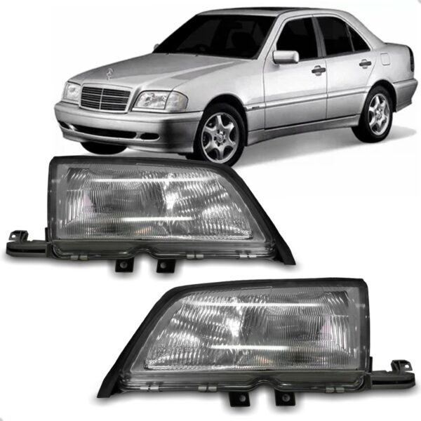 Par Farol Para Mercedes C220 1997 1998 1999 2000