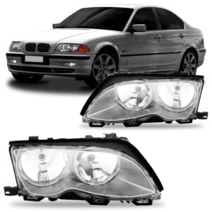 Par Farol Bmw S3 1999 2000 2001 Máscara Cinza Mega Desconto