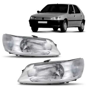Farol Peugeot 306 1997 A 1998 Foco Duplo S/auxiliar Promoção