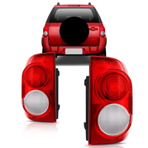 Par Sinaleira Traseira Ecosport 2008 2009 2010 2011 2012 Vermelho / Par