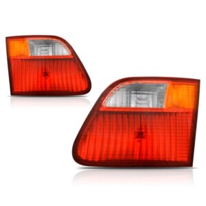 Par Sinaleira Traseira Para Honda Civic 1999 2000 Tricolor Ambos Lados Vermelho