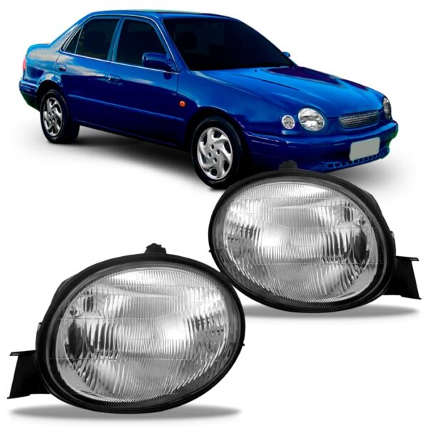 Jogo Sinaleira Corolla 1998 1999 00 01 2002 Redondo Cristal