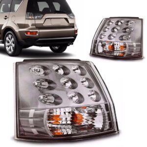 Par Lanterna Traseira Outlander 2007 A 2012 Canto Com Led Esquerdo