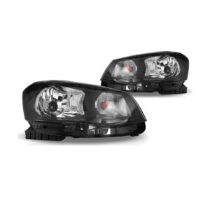 Par Farol Gol G6 2013 14 15 2016 Foco Simples Mascara Negra