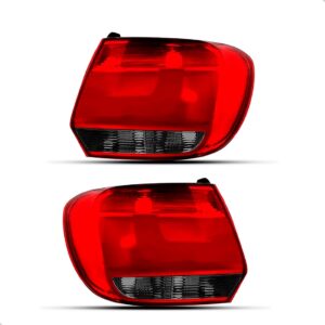 Par Lanterna Traseira Gol G6 2013 A 2016 Cristal Borda Fumê