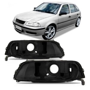 Par Carcaça Farol Gol G3 1999 00 2001 2002 2003 Foco Simples