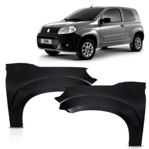 Par Paralama Para Fiat Uno Vivace 2011 A 2014 S/furo