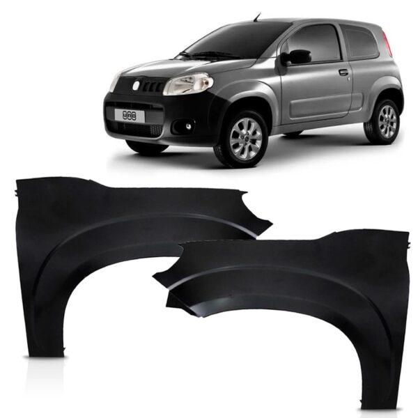Par Paralama Para Fiat Uno Vivace 2011 A 2014 S/furo