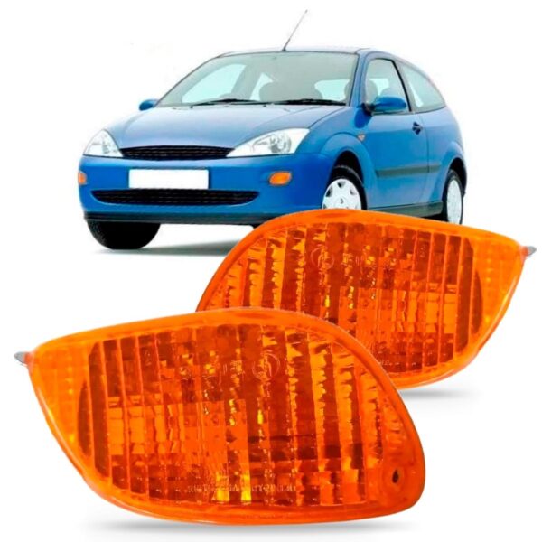 Jogo Sinaleira Seta Parachoque Focus 1998 A 2003 Âmbar