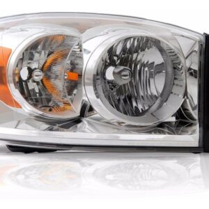 Par Farol Para Dodge Ram 2007 2008 2009 2010 Cromado Direito E Esquerdo