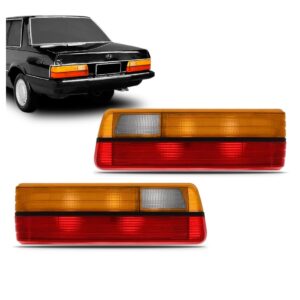 Par Sinaleira Traseira Del Rey 1985 A 1991 Tricolor Plástico