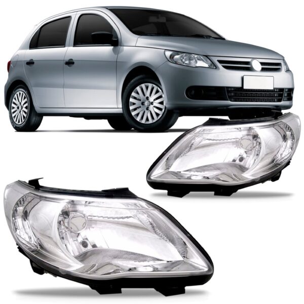 Par Farol Gol G5 2009 2010 2011 2012 Foco Simples C/garantia