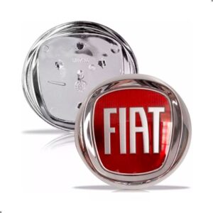 Grade Com Emblema Para Fiat Idea 2005 A 2010 Moldura Cromado Plástico