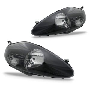 Jogo Farol Punto 07/12 Elétrico Máscara Negra Soquete Oval