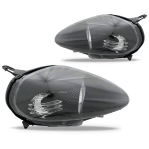 Jogo Farol Punto 07/12 Elétrico Máscara Negra Soquete Oval