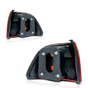 Par Lanterna Traseira Para Honda Civic 1999 A 2000 Canto Ambos Lados Vermelho