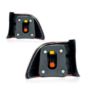 Par Lanterna Traseira Para Honda Civic 1999 A 2000 Canto Ambos Lados Vermelho