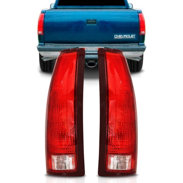 Par Sinaleira Traseira Silverado 1997 A 2004 Bicolor