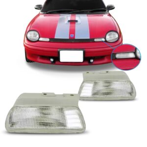 Par Sinaleira Lanterna Farol Dianteiro Neon 95 1996 97 1998