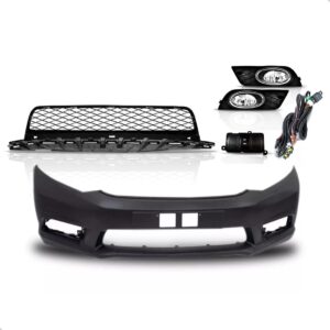 Envolvente Civic 2012 A 2014 Com Grade E Kit Milha 1a Linha  Preto
