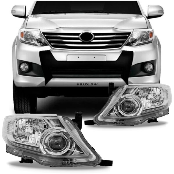 Par Farol Hilux Sw4 2012 A 2015 Eletrico S/xenon C/ Garantia