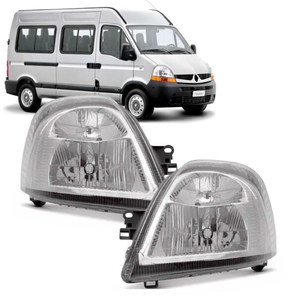 Par Farol Master 2009 A 2012 Eletrico C/motor Mega Desconto
