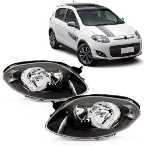 Par Farol Mascara Negra Palio 2012 A 2017