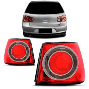 Par Sinaleira Traseira Canto Golf 2007 2008 A 2010 Vermelha Vermelho