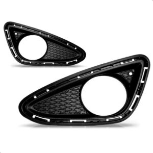 Par Moldura Farol Milha Hb20 2012 2013 2014 2015 Com Furo Preto Ambos Os Lados