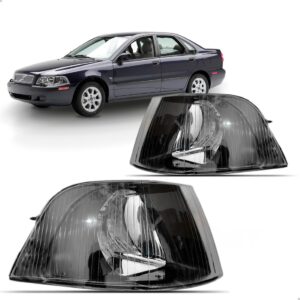 Par Sinaleira Para Volvo S40 V40 01 2002 03 2004 Lente Fume