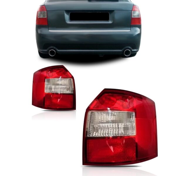 Par Sinaleira Traseira Para Audi A4 Wagon 2004 05 06 A 2011 Vermelho Ambos Lados