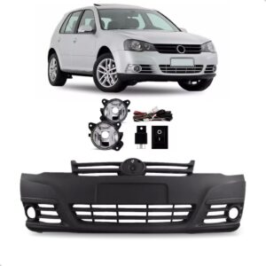 Envolvente Golf 2008 A 2012 Com Kit Farol Milha 1a Linha Preto