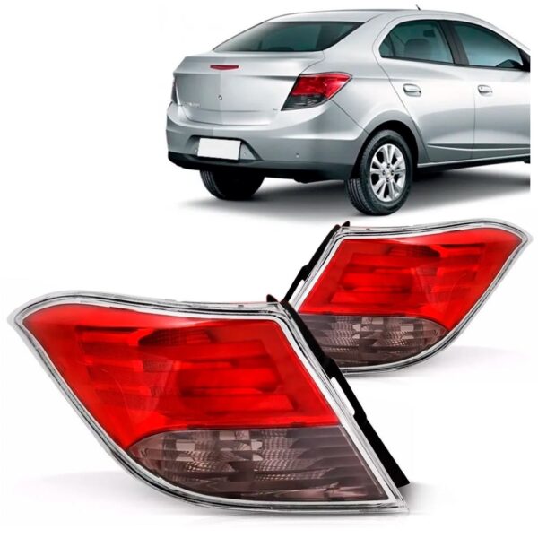 Par Lanterna Traseira Prisma 2013 2014 2015 2016 Ré Fumê Fumê