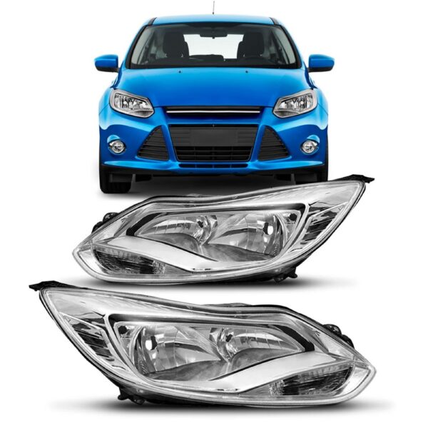 Par Farol Focus 2014 2015 2016 Eletrico C/motor Cromado