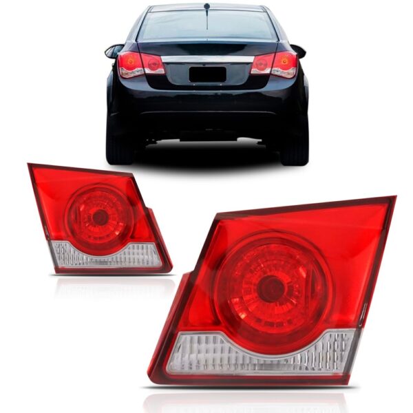 Par Lanterna Traseira Cruze 2011 A 2016 Sedan Tampa Ambos Lados Vermelho