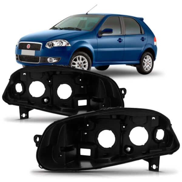 Par Carcaça De Farol Palio 2010 2011 2012 Siena 2010 11 2012 Preto