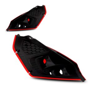 Par Lanterna Traseira Fiesta Mexicano 2011 A 2013 Hatch - Vermelho