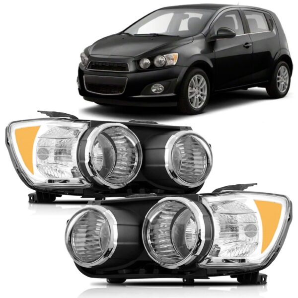 Par Farol Sonic 2012 2013 2014 2015 2016 Aro Cromado