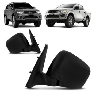 Par Retrovisor L200 Triton Pajero Dakar 2007 A 14 Fixo Preto