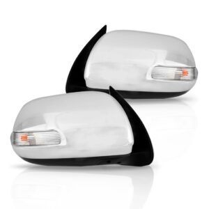 Par Retrovisor Hilux 11 A 14 Eletrico Cromado Com Sinaleira
