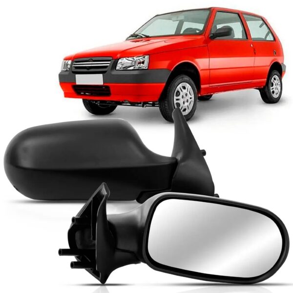 Jogo Retrovisor Uno Fire Fixo 2pts 2005 2006 07 08 2009 2010