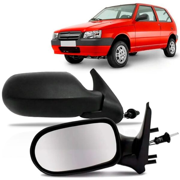 Jogo Retrovisor Uno Fire 2pts 05 06 07 08 09 2010 C/controle