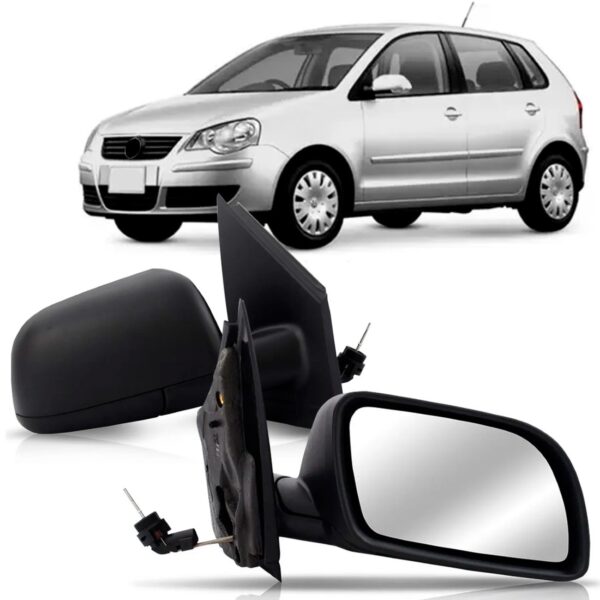 Jogo Retrovisor Polo C/controle 2003 2004 2005 06 07 08 2009