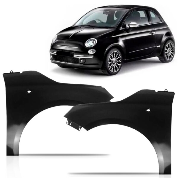 Par Paralama Fiat 500 2007 2008 2009 2010 2011