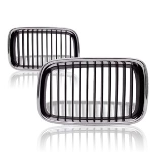Par Tela Frontal Radiador Bmw S3 92 1993 1994 95 96 Cromado