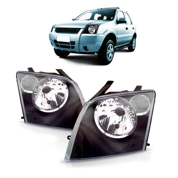 Par Farol Ecosport 2003 A 2007 Com Pisca Cristal