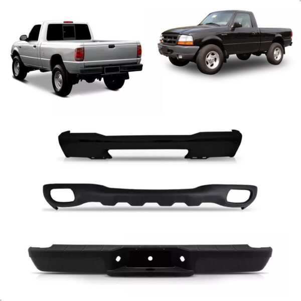Kit Envolvente Ranger 1998 A 2003 Dianterio Traseiro Spoiler Preto